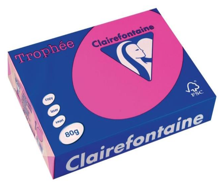 Ramette Papier A84 80grs Rose Fluo